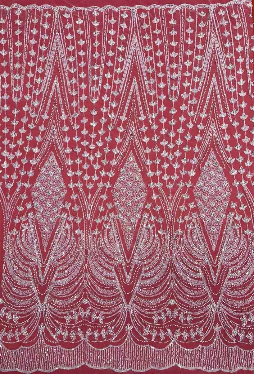 Beaded Tulle Fabric - 5 Yards | COD HN758