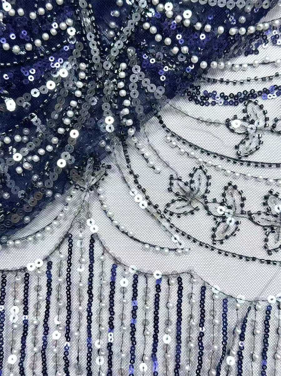 Beaded Tulle Fabric - 5 Yards | COD HN758