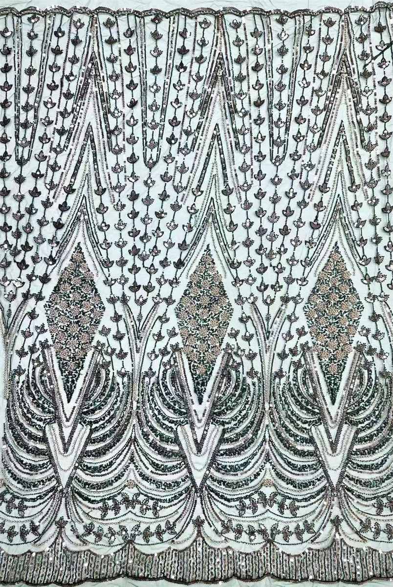 Beaded Tulle Fabric - 5 Yards | COD HN758