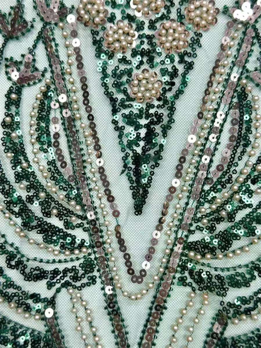 Beaded Tulle Fabric - 5 Yards | COD HN758