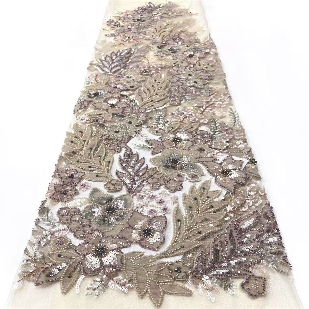 Beaded Tulle Fabric - 5 Yards | COD HN760
