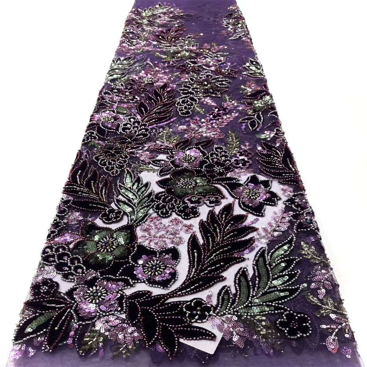 Beaded Tulle Fabric - 5 Yards | COD HN760