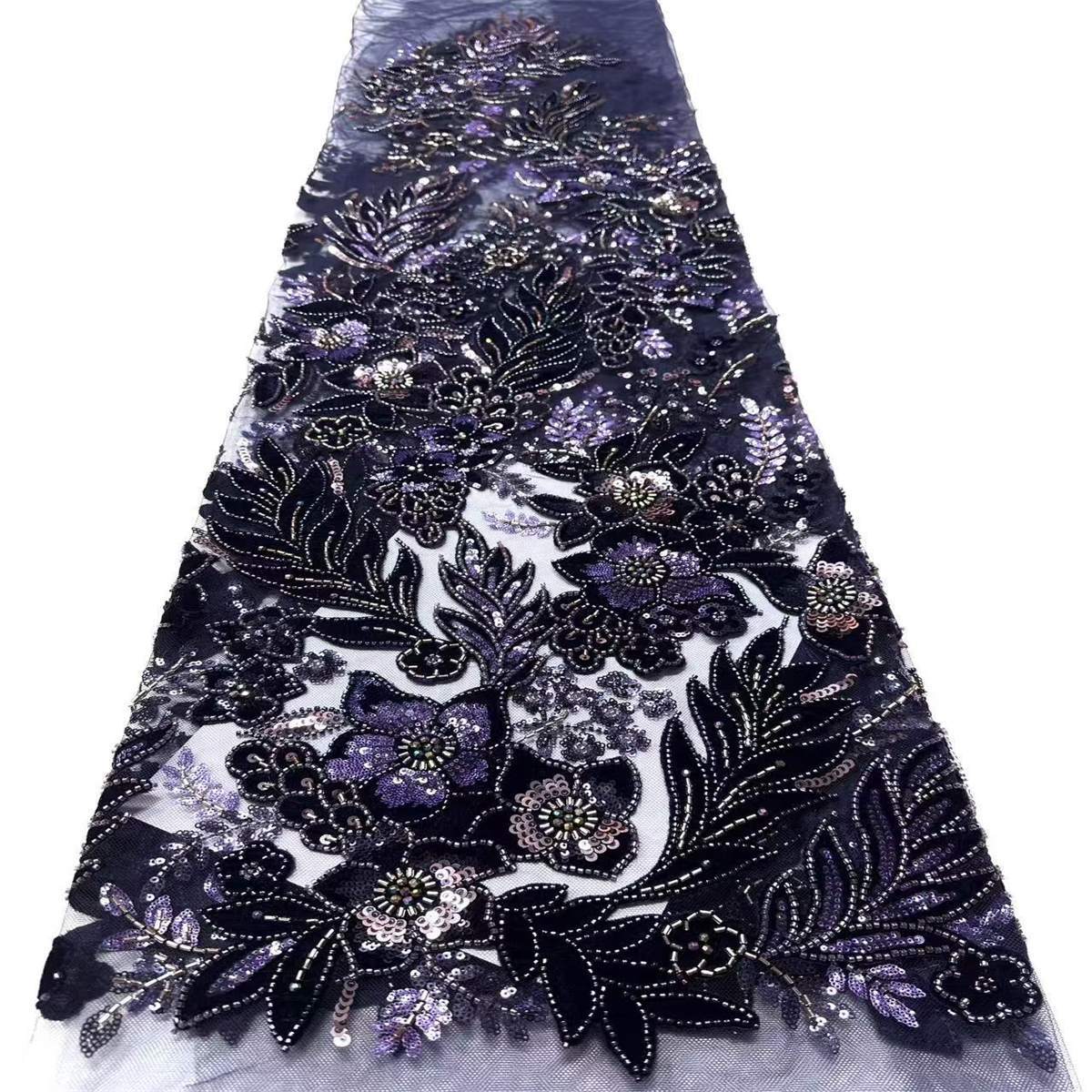 Beaded Tulle Fabric - 5 Yards | COD HN760