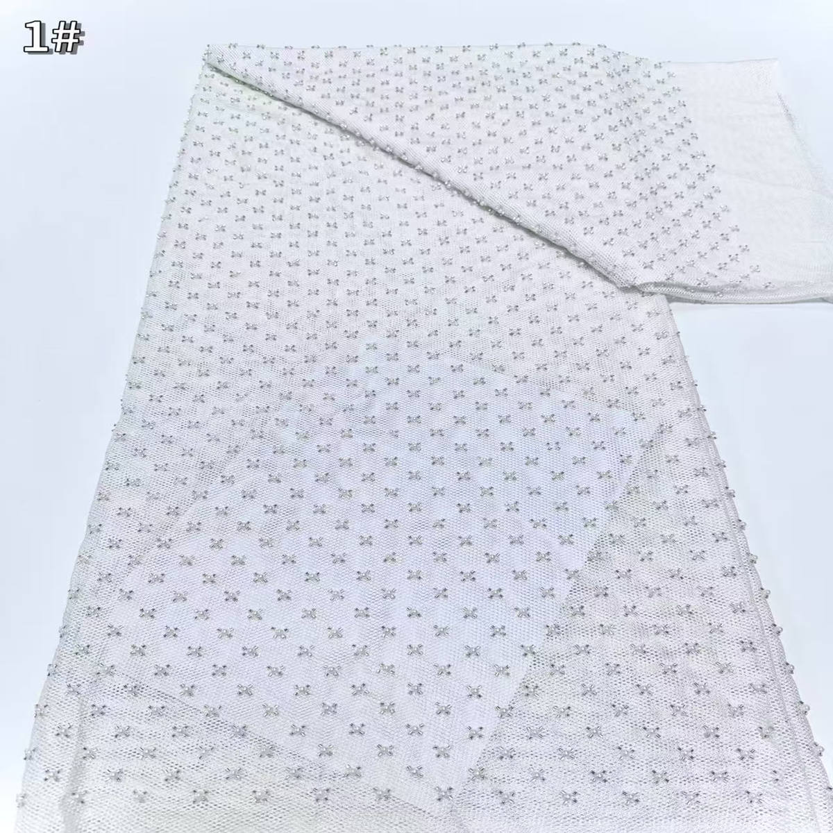 Beaded Tulle Fabric - 5 Yards | COD HN711