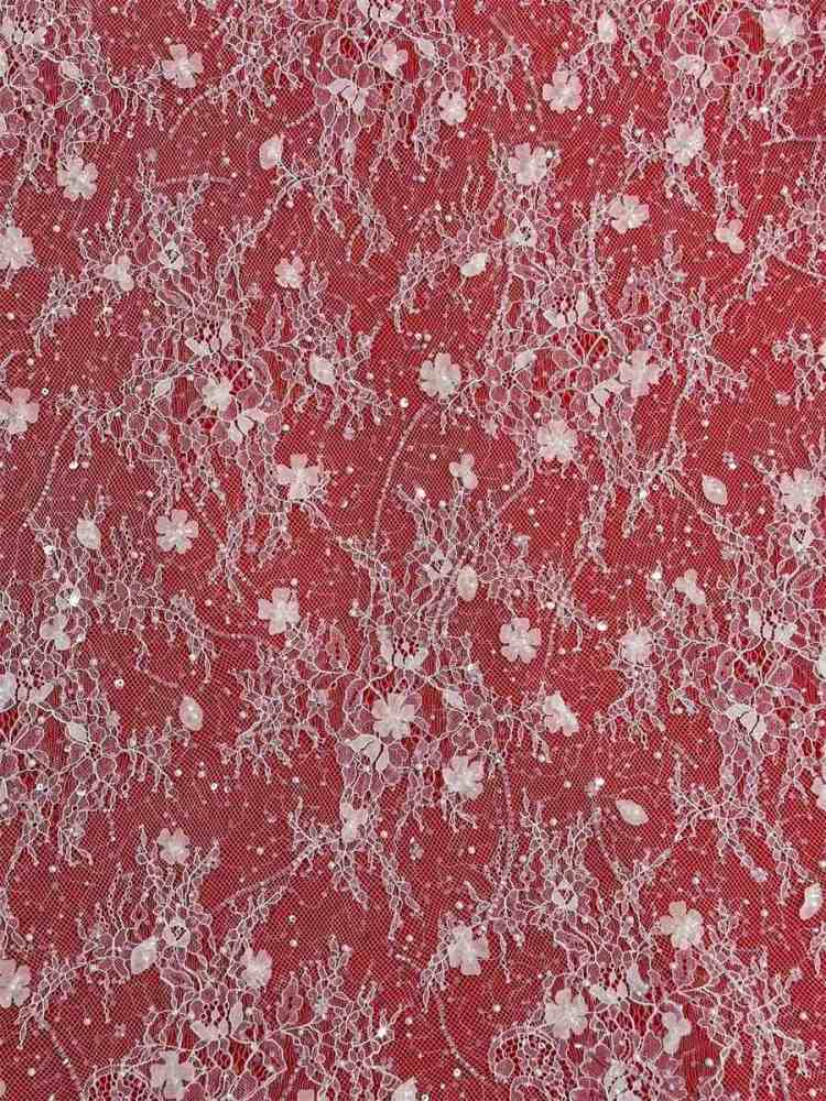 Bridal Lace Fabric - 3 Meters - Beaded Chantilly Wedding Lace Fabric | COD HN186
