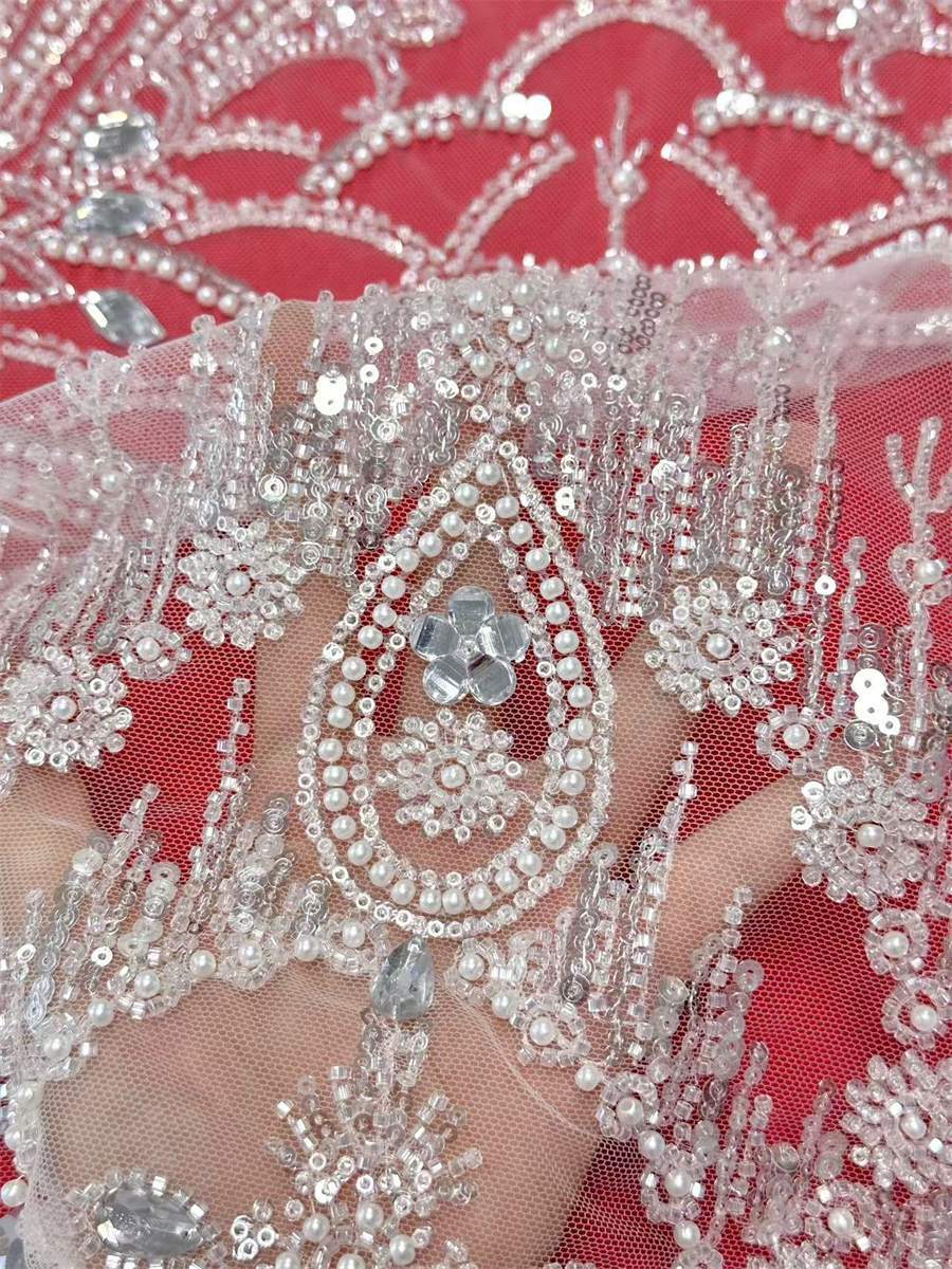 5 Yards Bridal Lace Fabric, ITM HN209