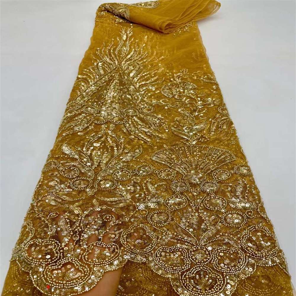 Beaded Tulle Fabric - 5 Yards | COD ZT061