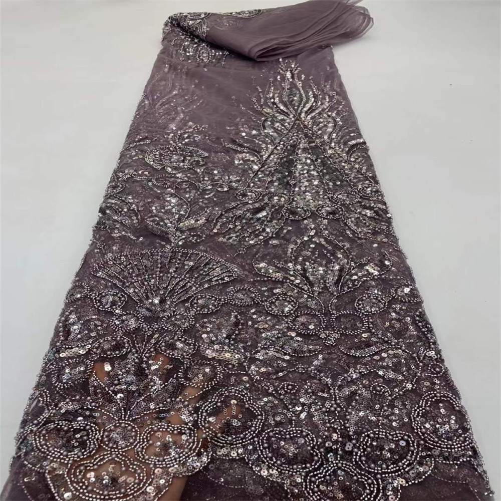 Beaded Tulle Fabric - 5 Yards | COD ZT061