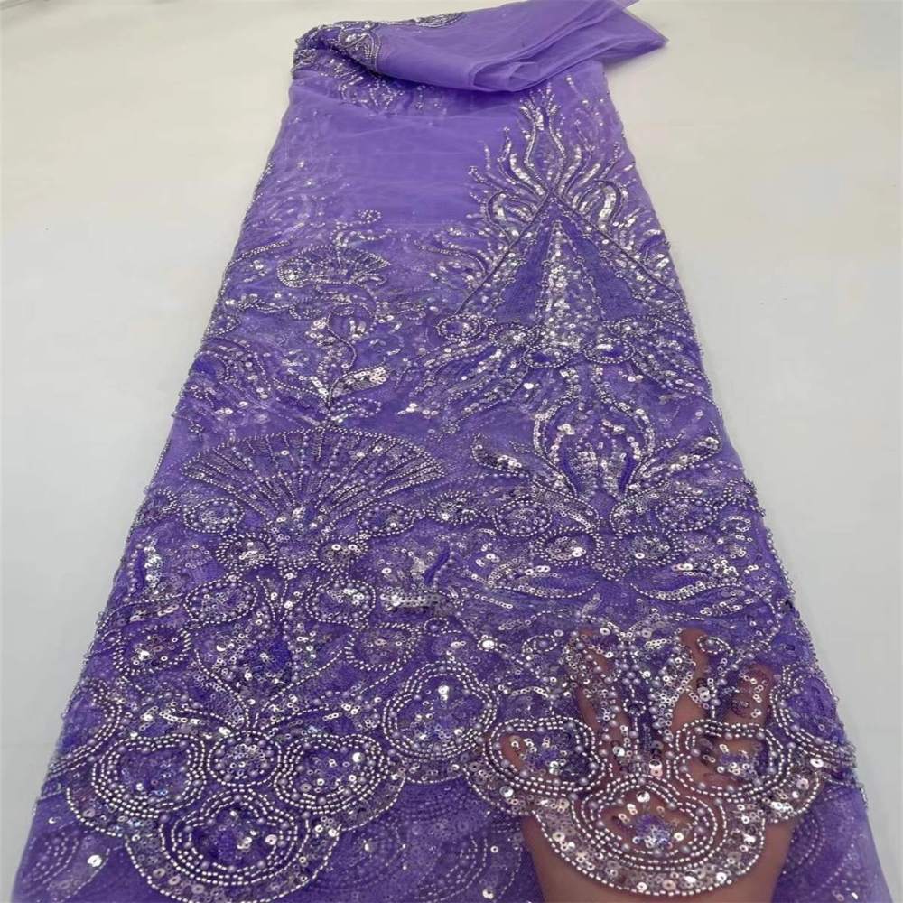 Beaded Tulle Fabric - 5 Yards | COD ZT061