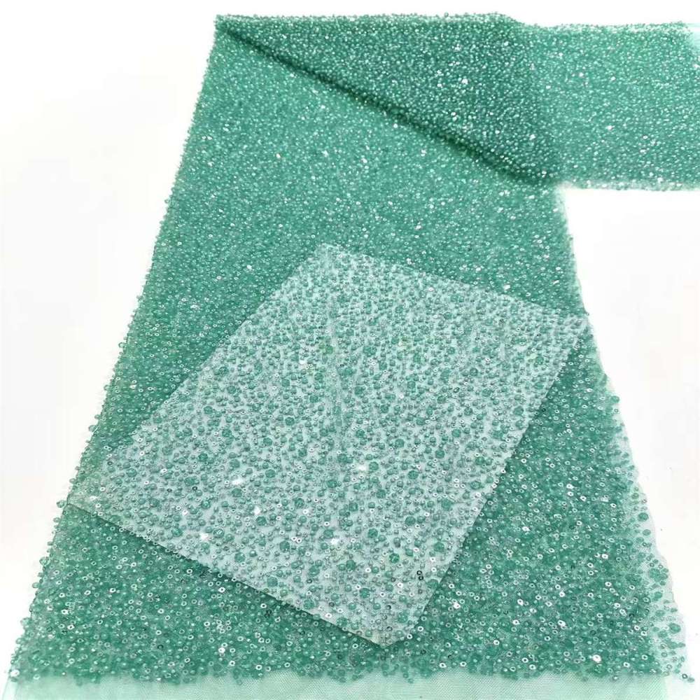 Beaded Tulle Fabric - 5 Yards | STN LIL1245