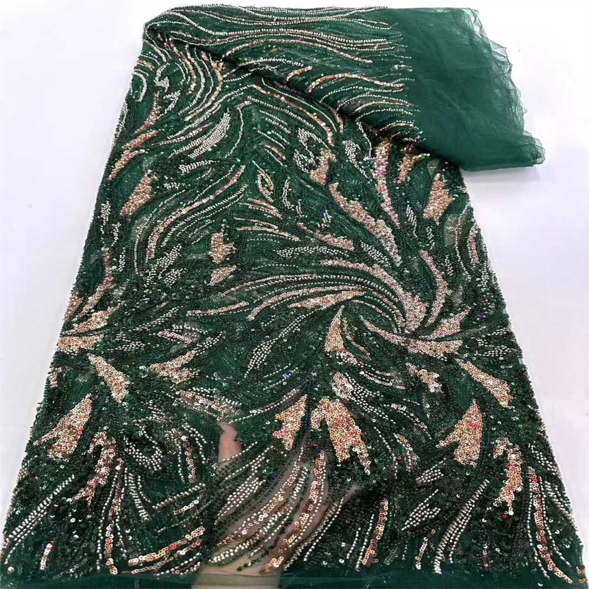 Beaded Tulle Fabric - 5 Yards | COD