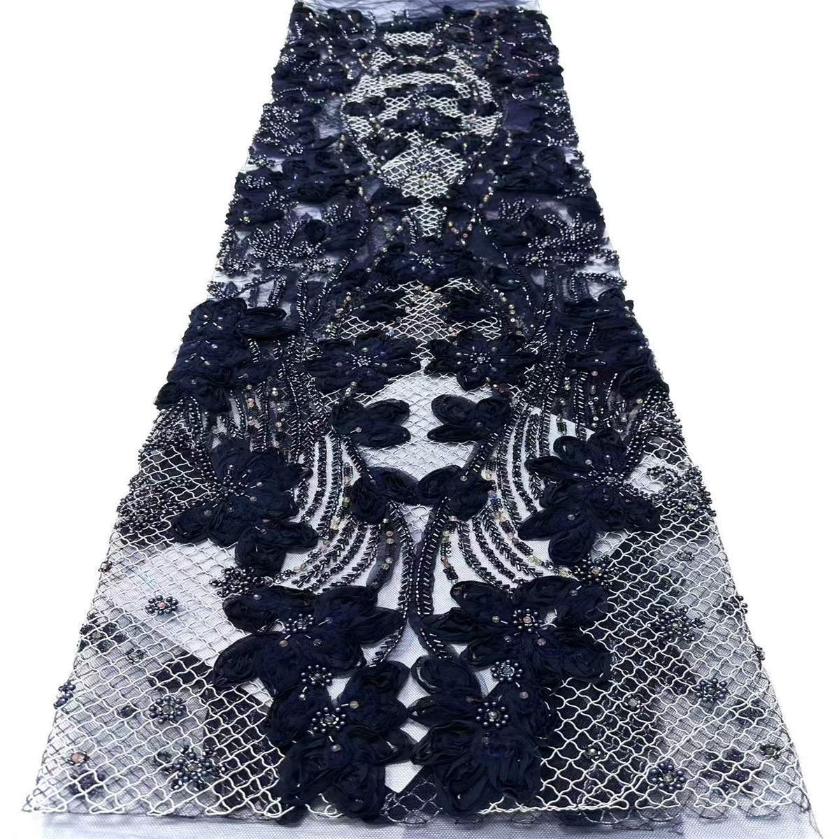 Beaded Tulle Fabric - 5 Yards | COD LIL9015