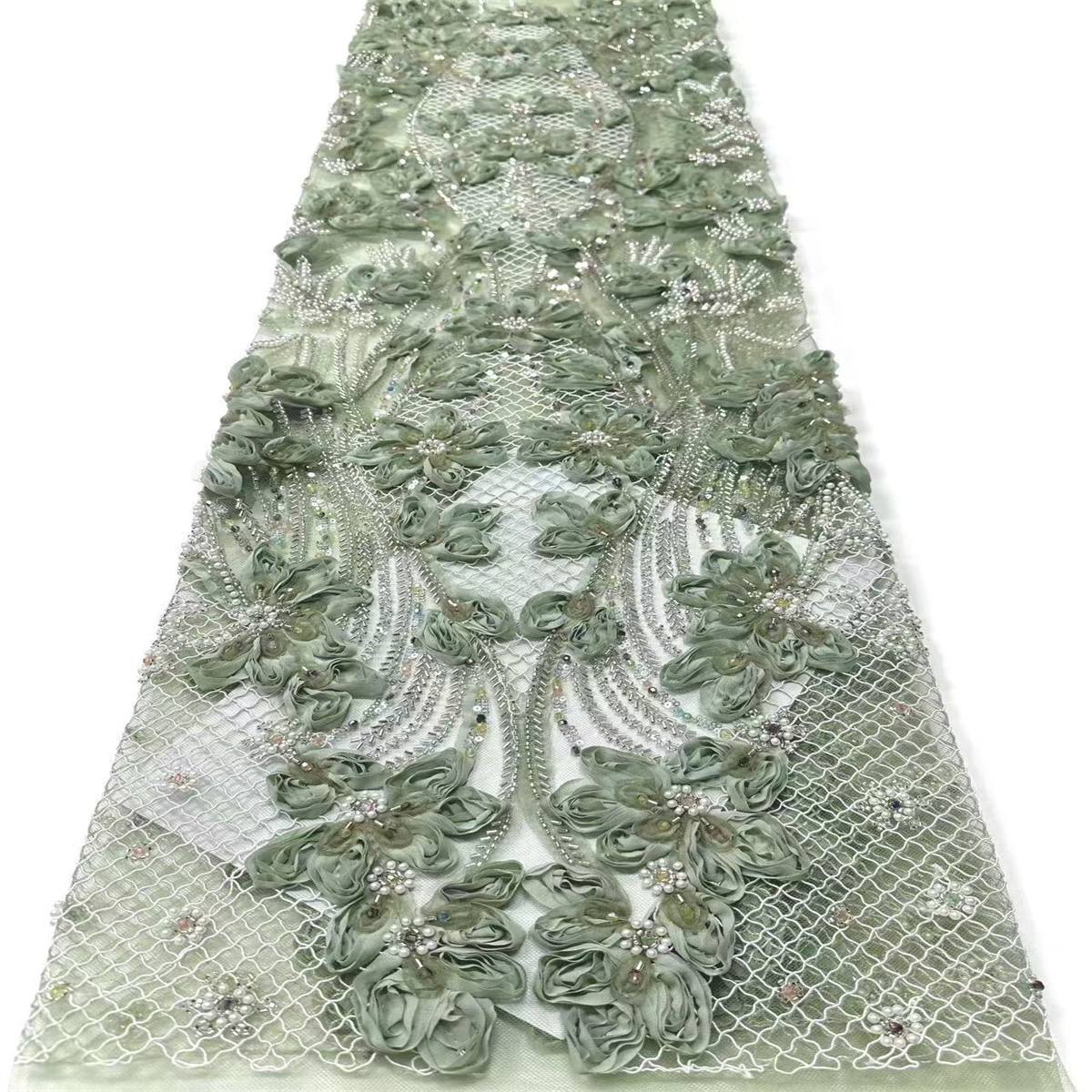 Beaded Tulle Fabric - 5 Yards | COD LIL9015