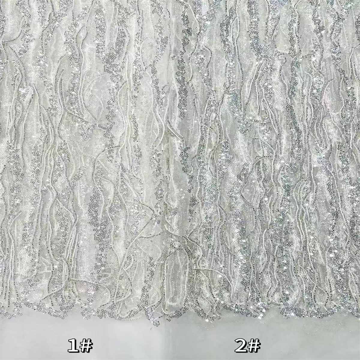 Beaded Tulle Fabric - 5 Yards | COD LIL9016