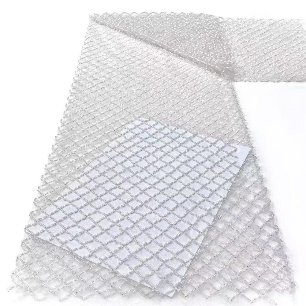 Beaded Tulle Fabric - 5 Yards | COD LIL9017