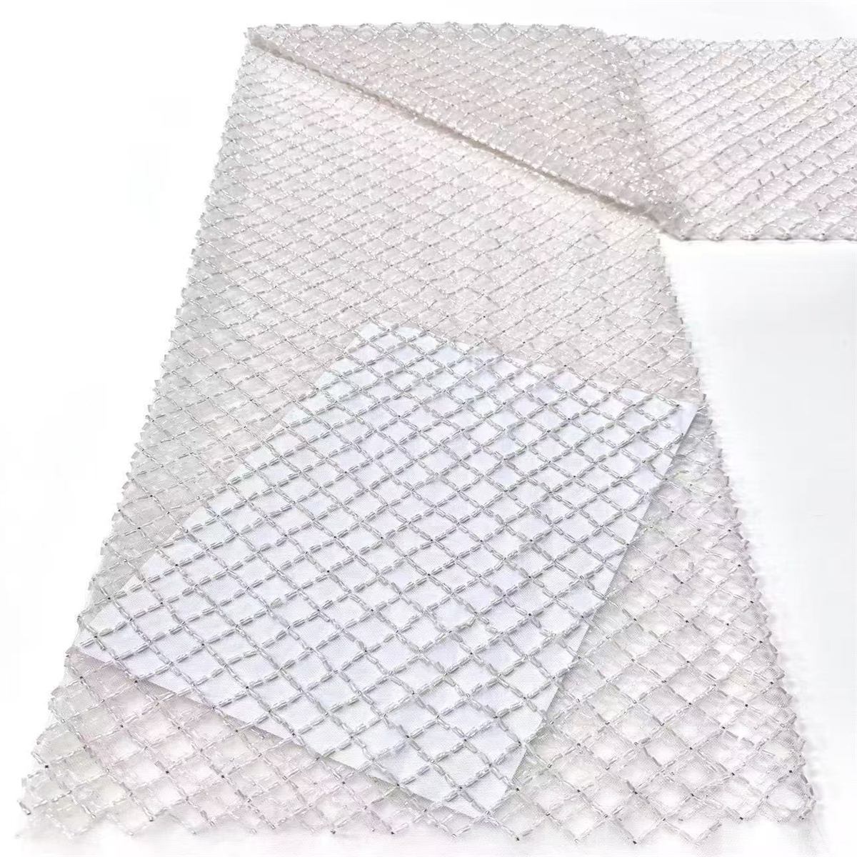 Beaded Tulle Fabric - 5 Yards | COD LIL9017