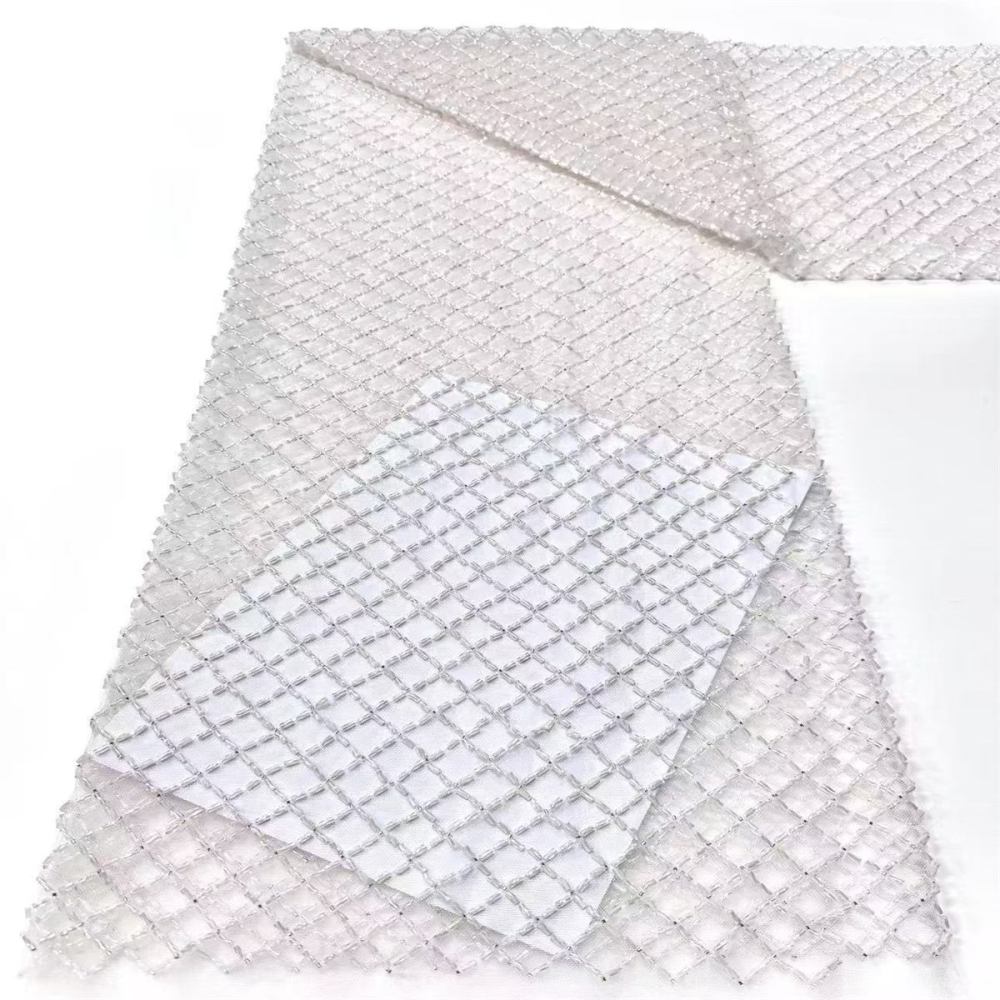 Beaded Tulle Fabric - 5 Yards | COD LIL9017