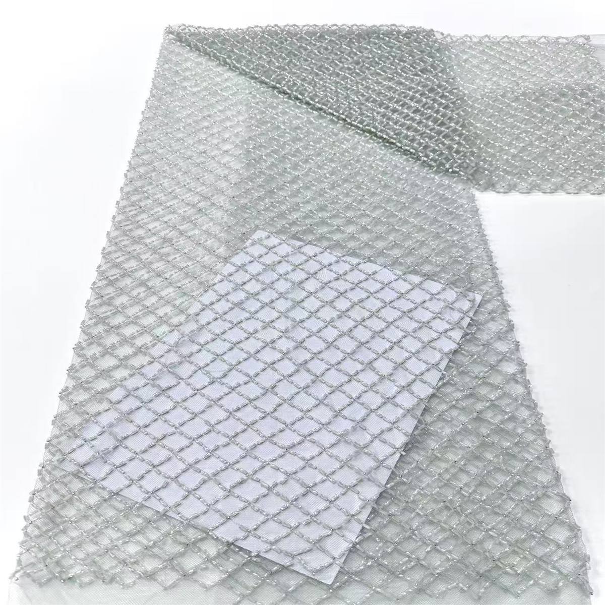 Beaded Tulle Fabric - 5 Yards | COD LIL9017