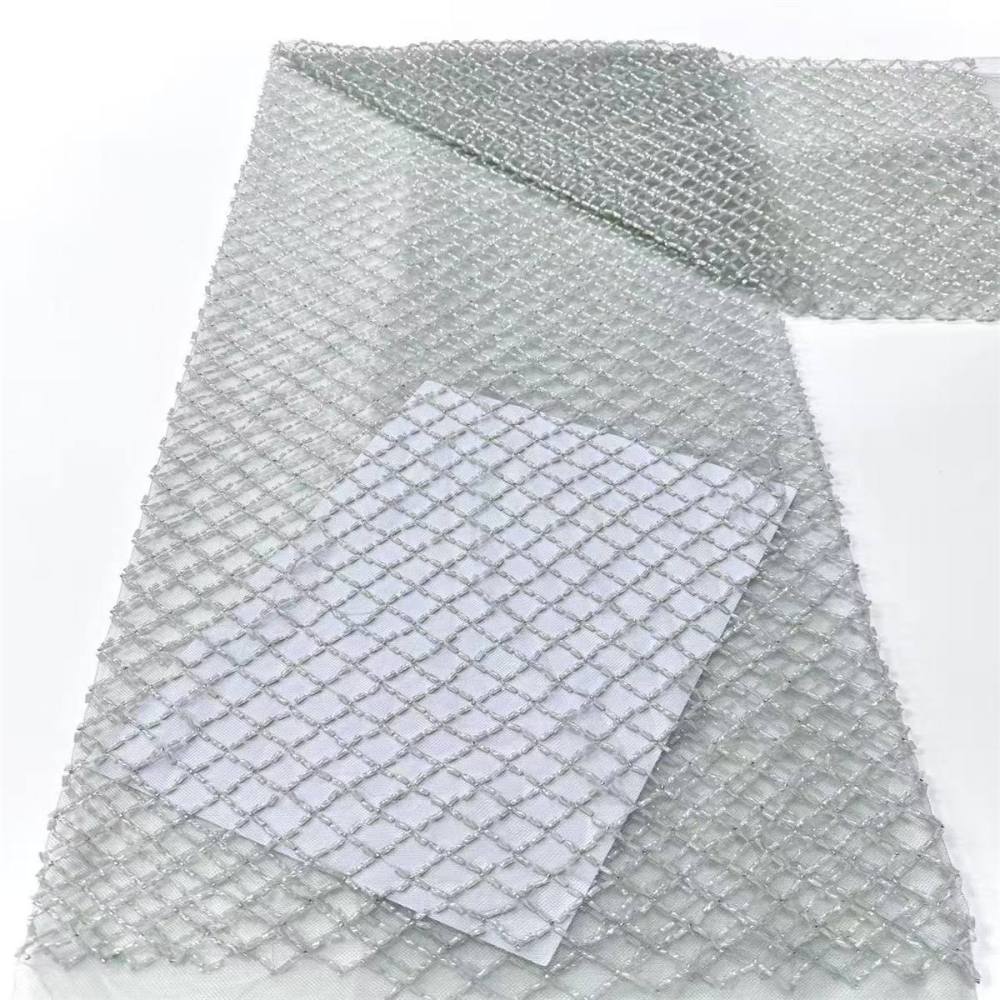 Beaded Tulle Fabric - 5 Yards | COD LIL9017