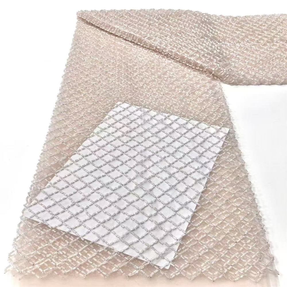 Beaded Tulle Fabric - 5 Yards | COD LIL9017