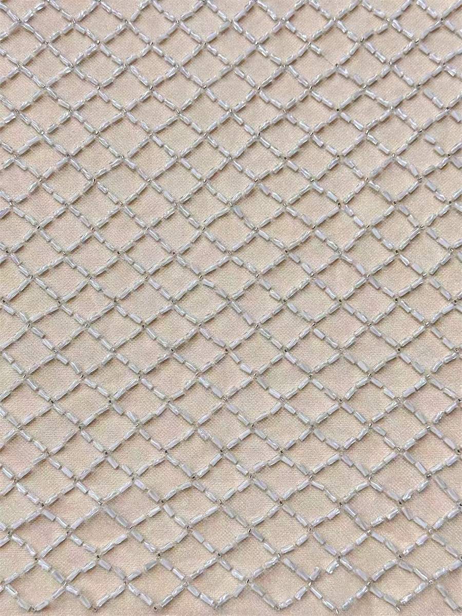 Beaded Tulle Fabric - 5 Yards | COD LIL9017