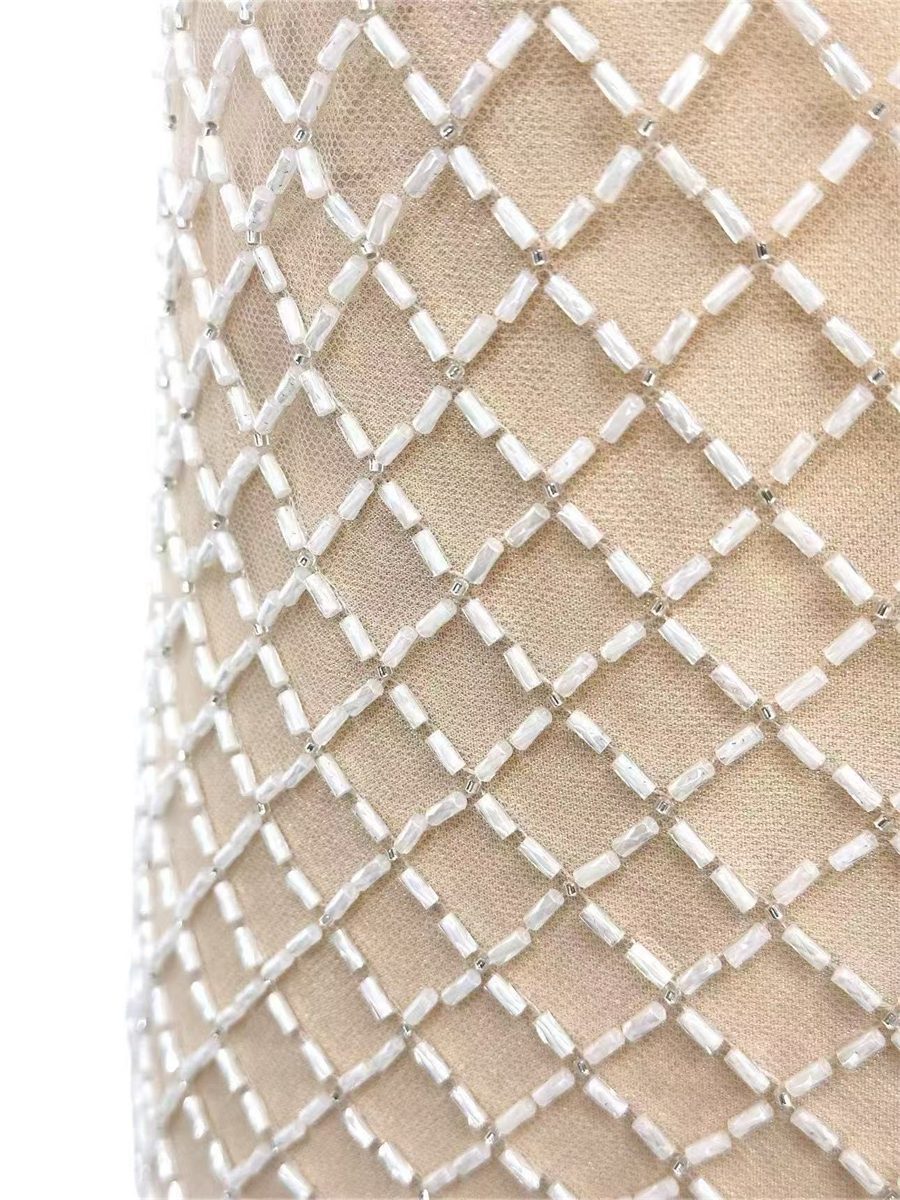 Beaded Tulle Fabric - 5 Yards | MOD LIL9017