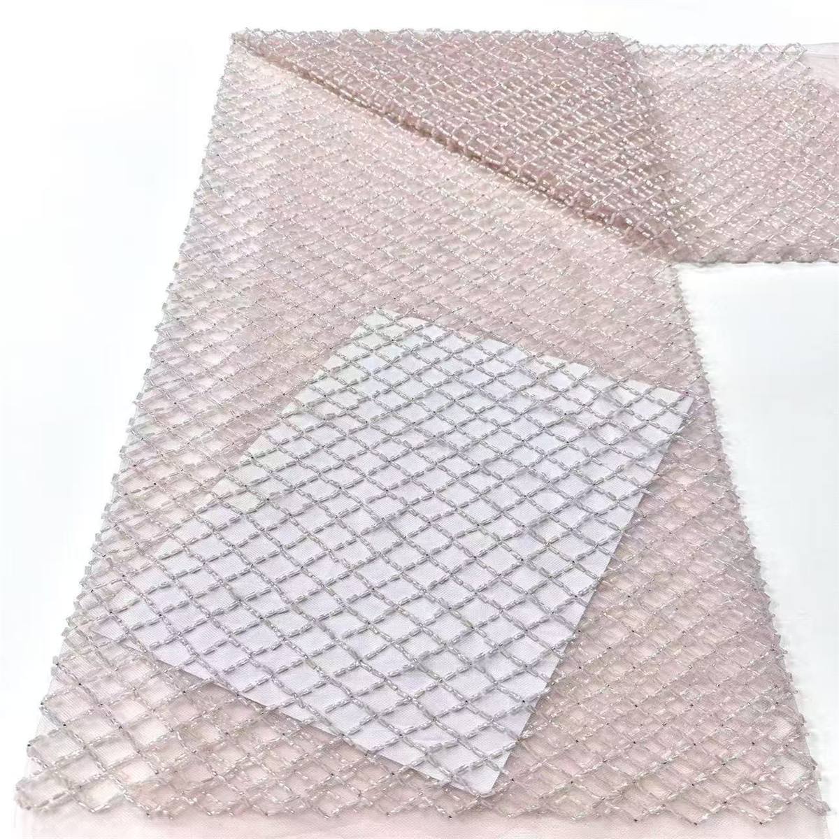 Beaded Tulle Fabric - 5 Yards | COD LIL9017