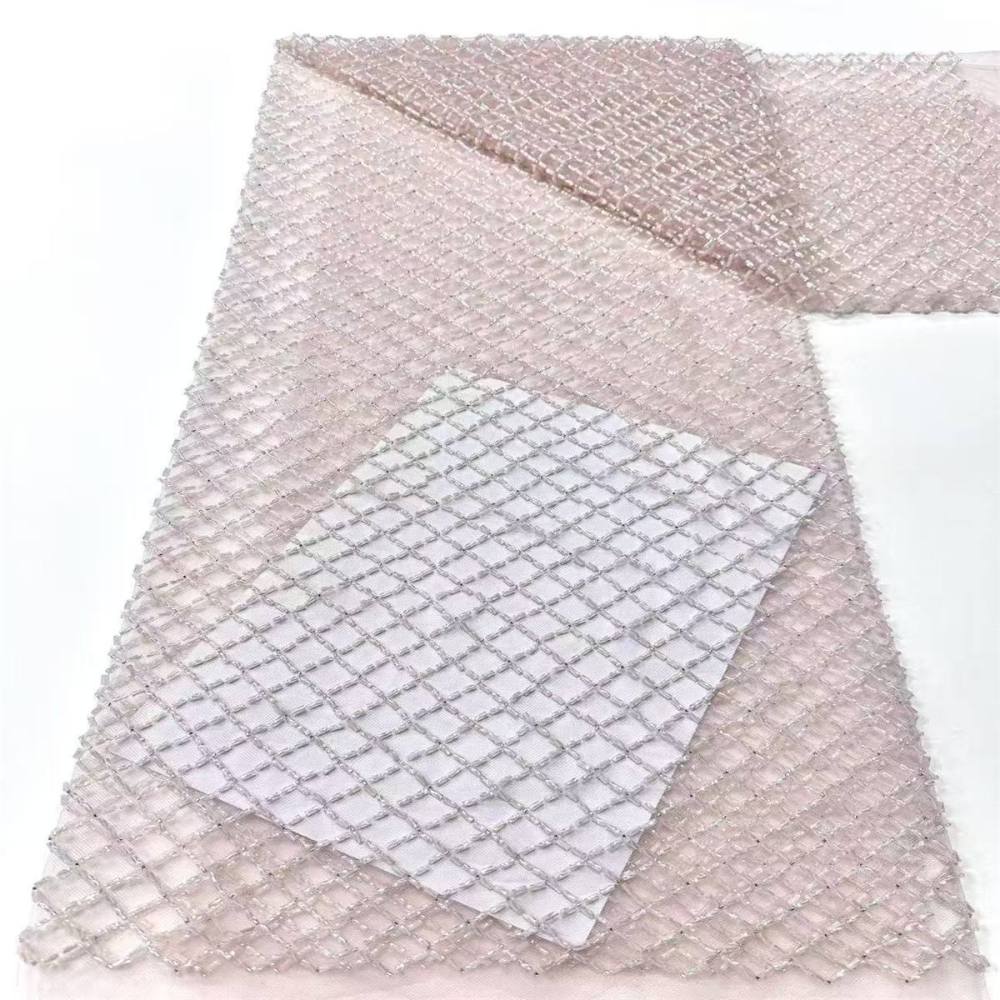 Beaded Tulle Fabric - 5 Yards | COD LIL9017