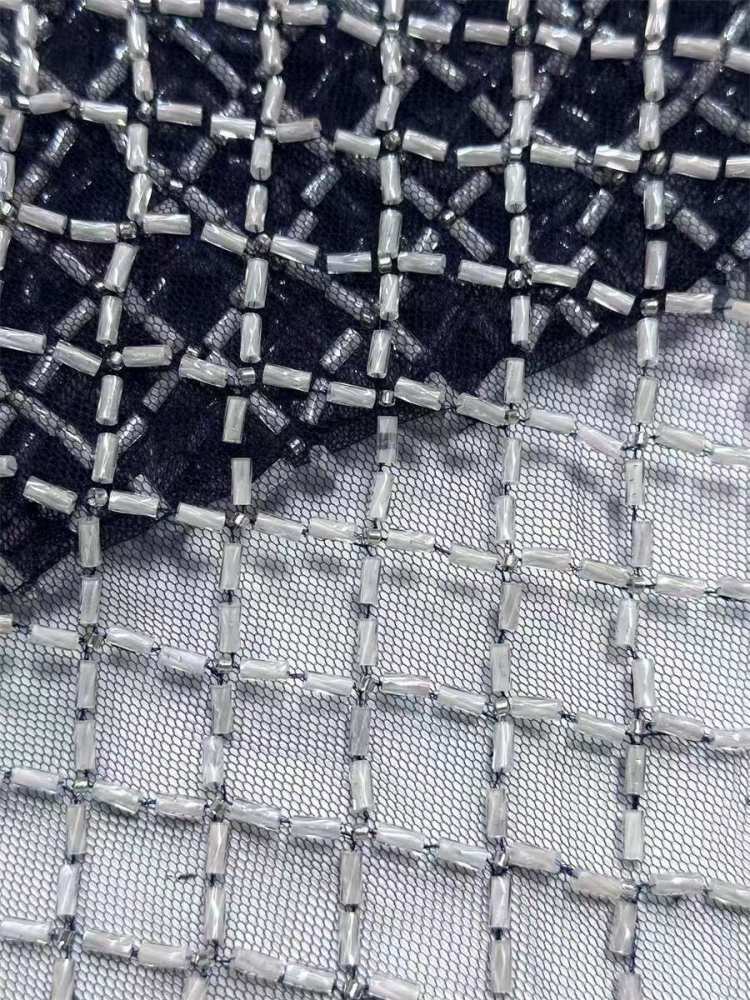 Beaded Tulle Fabric - 5 Yards | MOD LIL9017