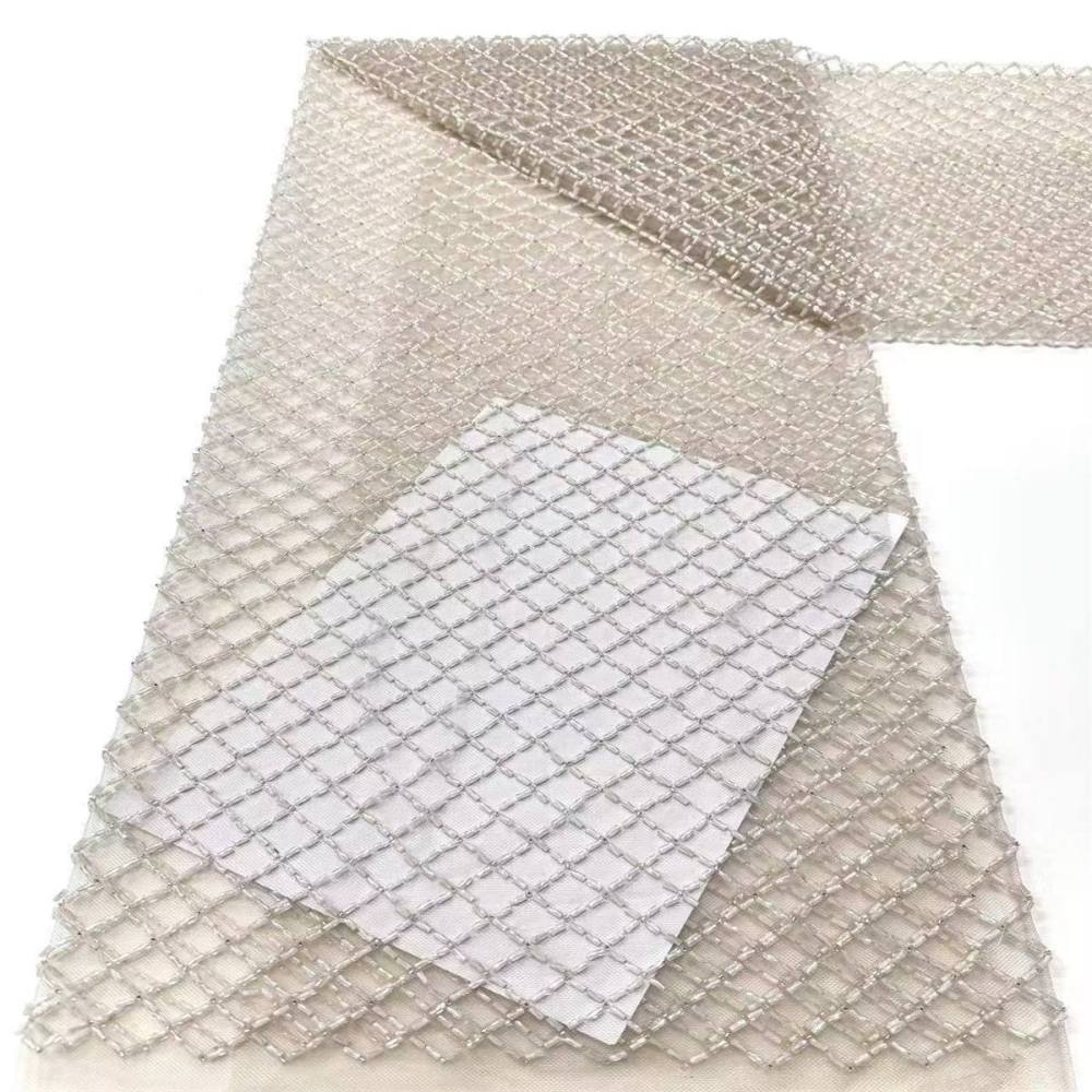 Beaded Tulle Fabric - 5 Yards | COD LIL9017