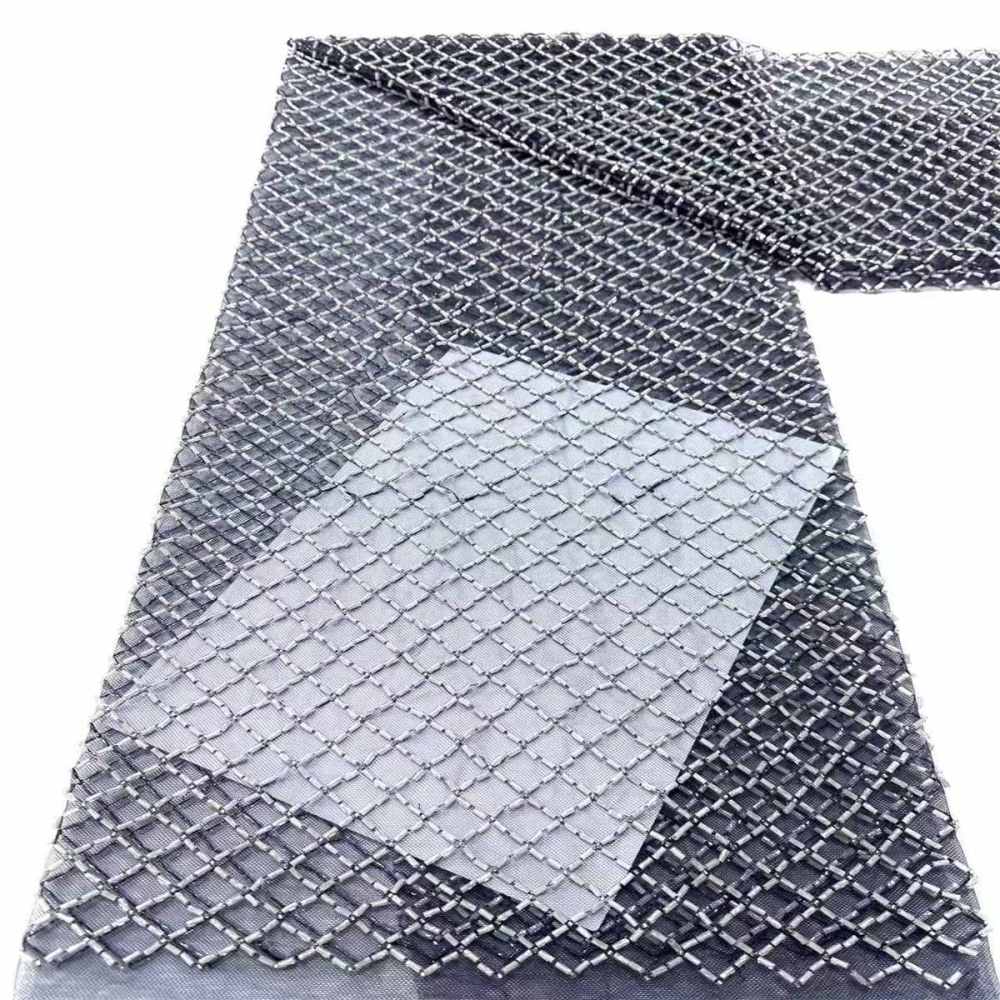 Beaded Tulle Fabric - 5 Yards | COD LIL9017