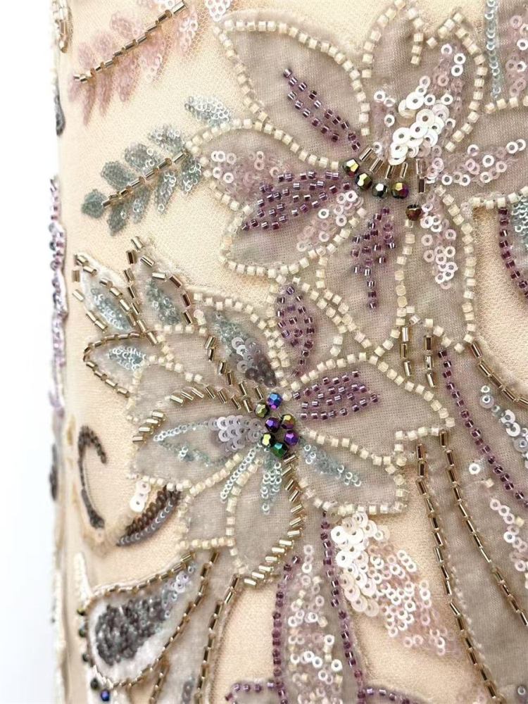 Beaded Tulle Fabric - 5 Yards | COD LIL9018