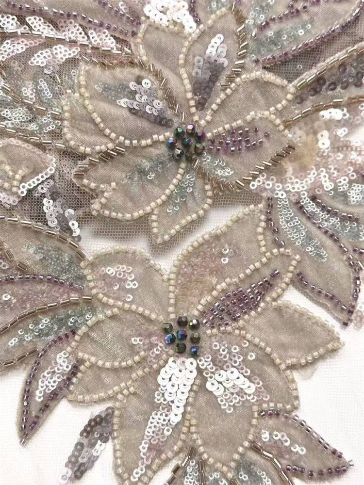 Beaded Tulle Fabric - 5 Yards | COD LIL9018