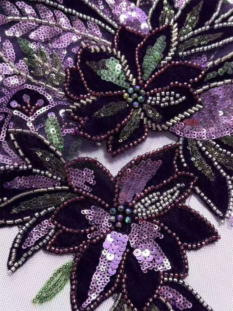 Beaded Tulle Fabric - 5 Yards | COD LIL9018