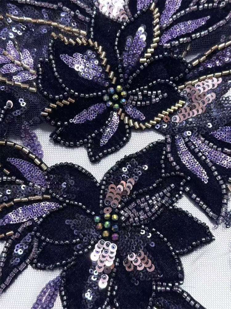 Beaded Tulle Fabric - 5 Yards | COD LIL9018