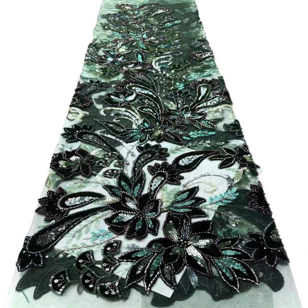 Beaded Tulle Fabric - 5 Yards | COD LIL9018