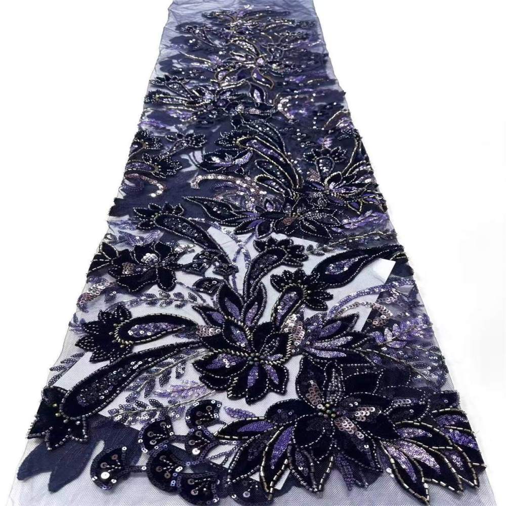 Beaded Tulle Fabric - 5 Yards | COD LIL9018