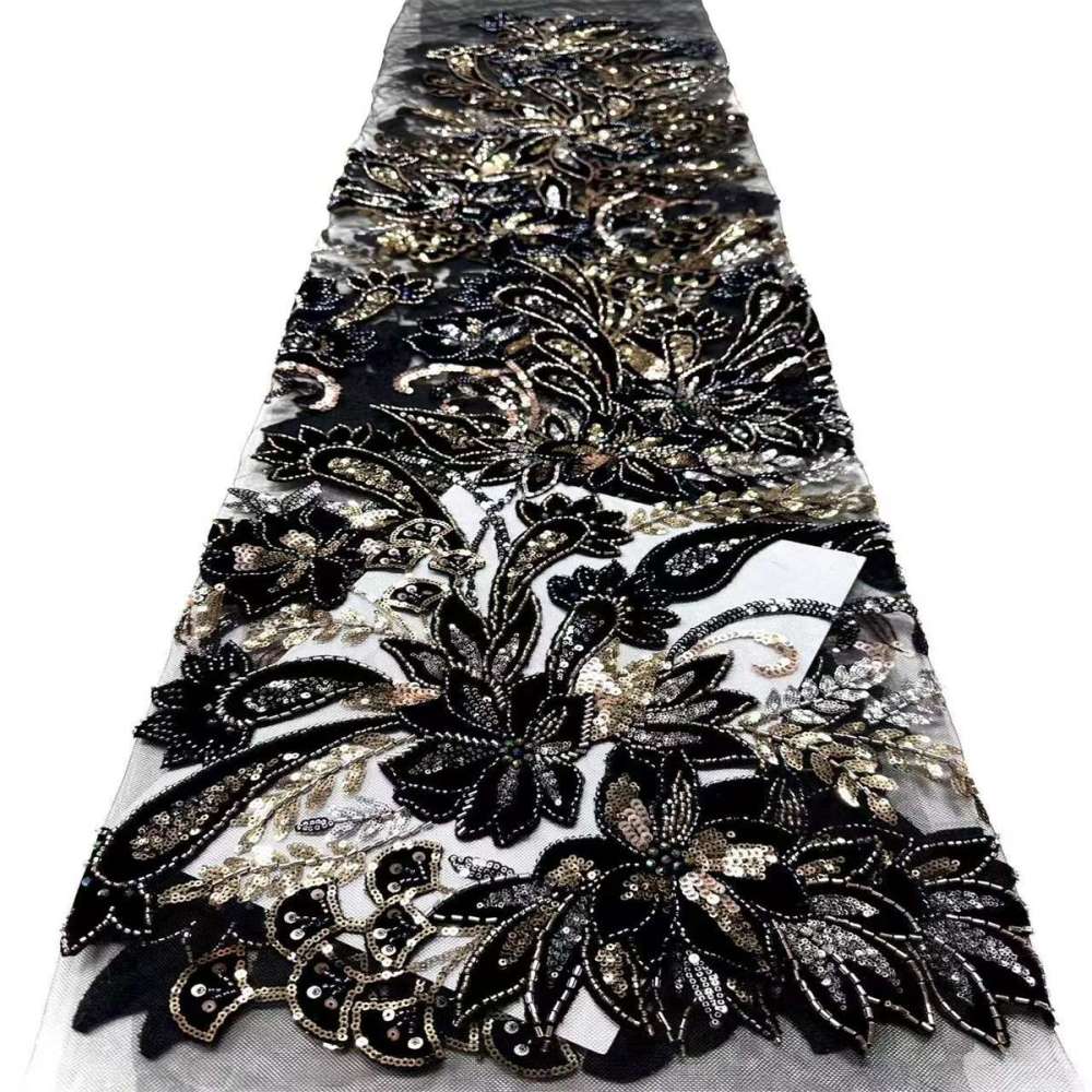 Beaded Tulle Fabric - 5 Yards | COD LIL9018
