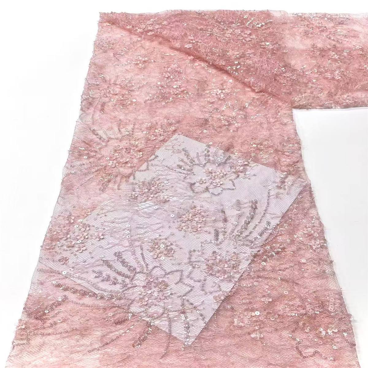 Beaded Tulle Fabric - 5 Yards | COD LIL9019