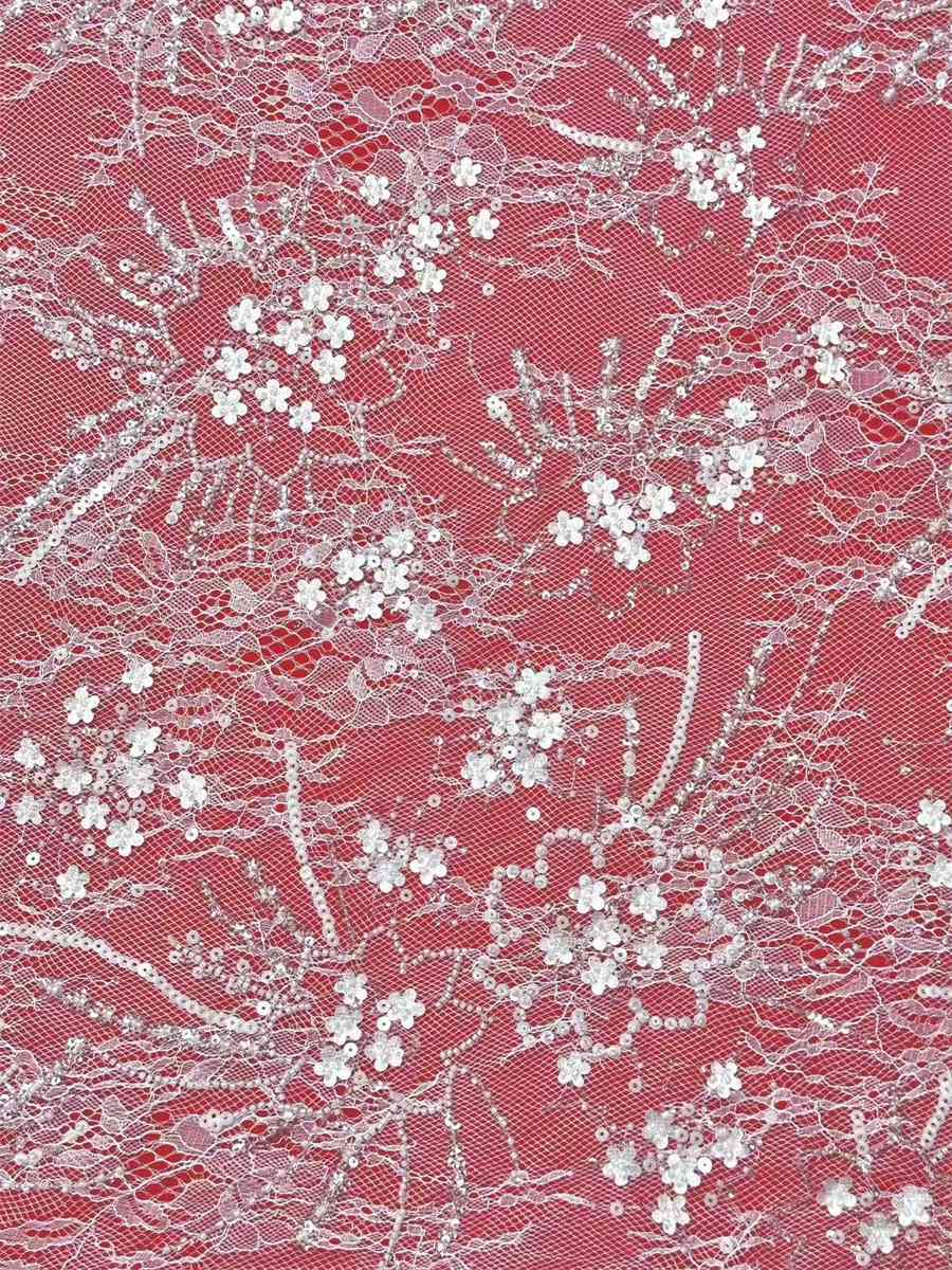 Beaded Tulle Fabric - 5 Yards | COD LIL9019