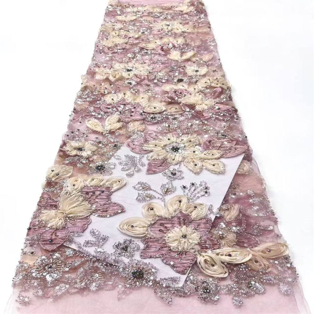Beaded Tulle Fabric - 5 Yards | COD LIL9021