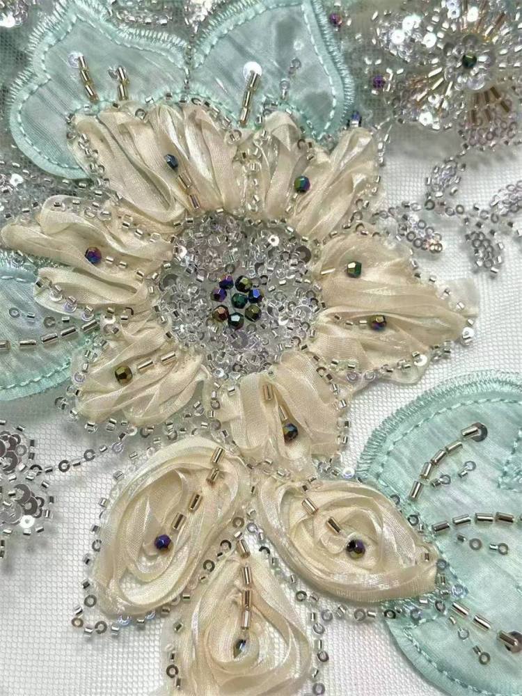 Beaded Tulle Fabric - 5 Yards | COD LIL9021