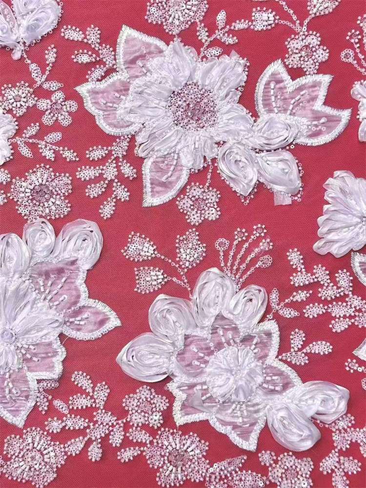 Beaded Tulle Fabric - 5 Yards | COD LIL9021