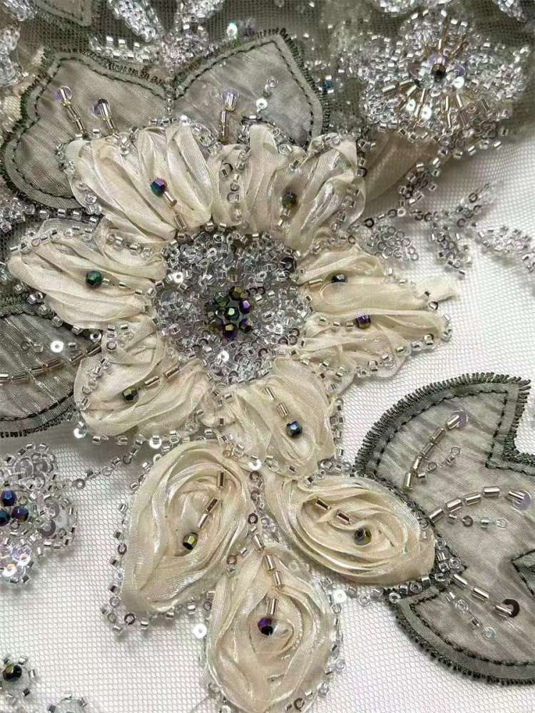 Beaded Tulle Fabric - 5 Yards | COD LIL9021