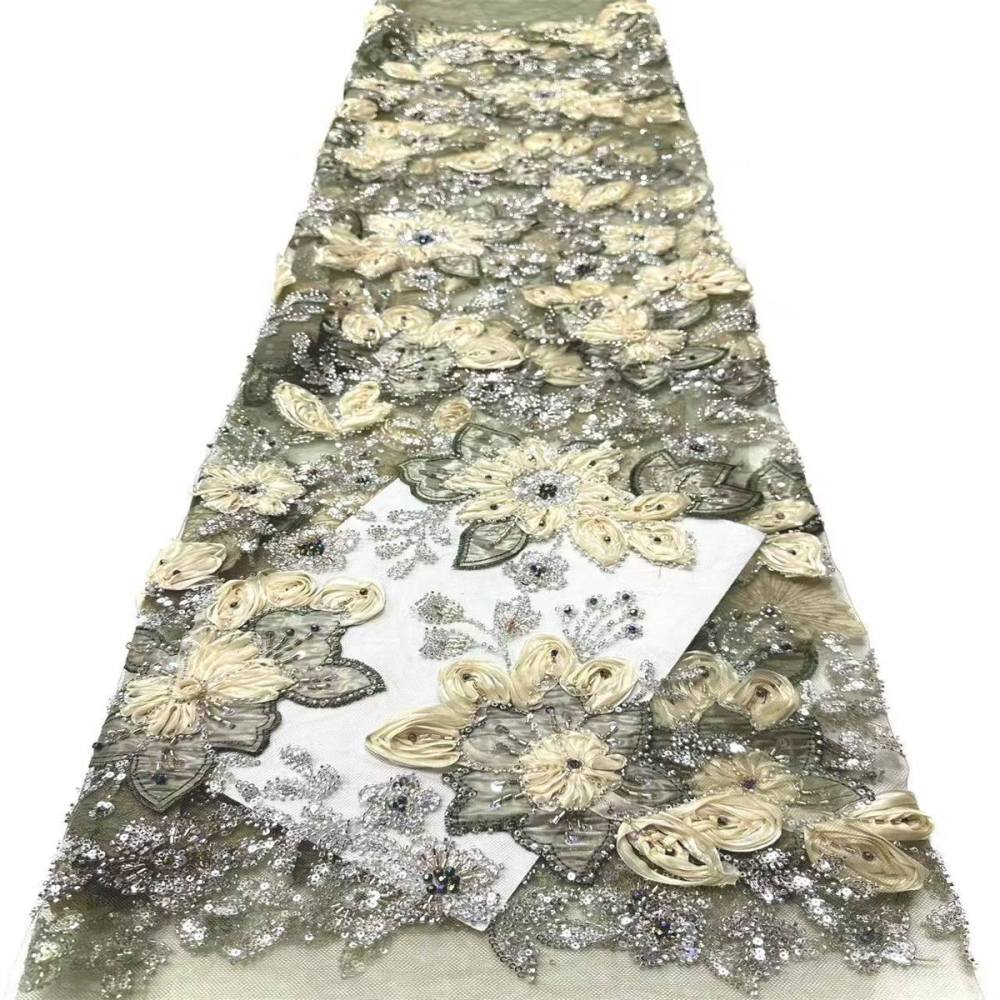 Beaded Tulle Fabric - 5 Yards | COD LIL9021