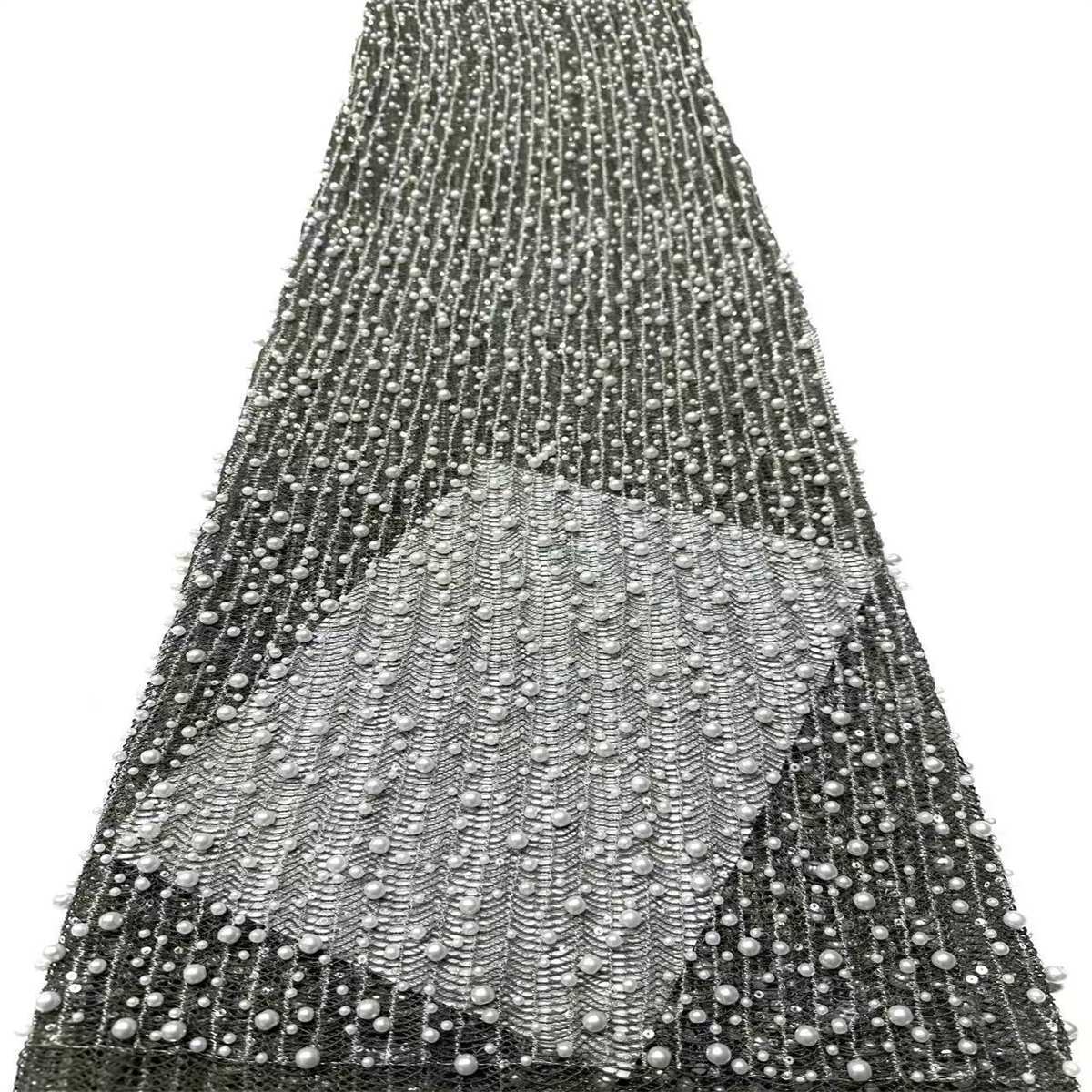 Beaded Tulle Fabric - 5 Yards | COD LIL9023