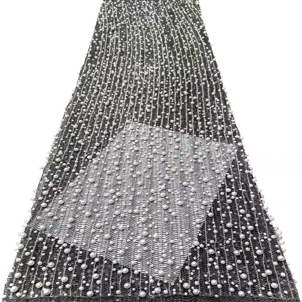 Beaded Tulle Fabric - 5 Yards | COD LIL9023