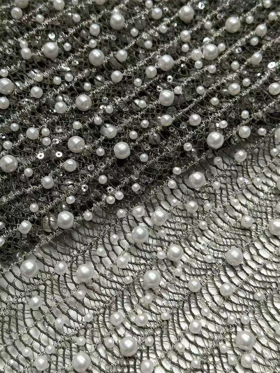 Beaded Lace Fabric - 5 Yards | MOD LIL9023