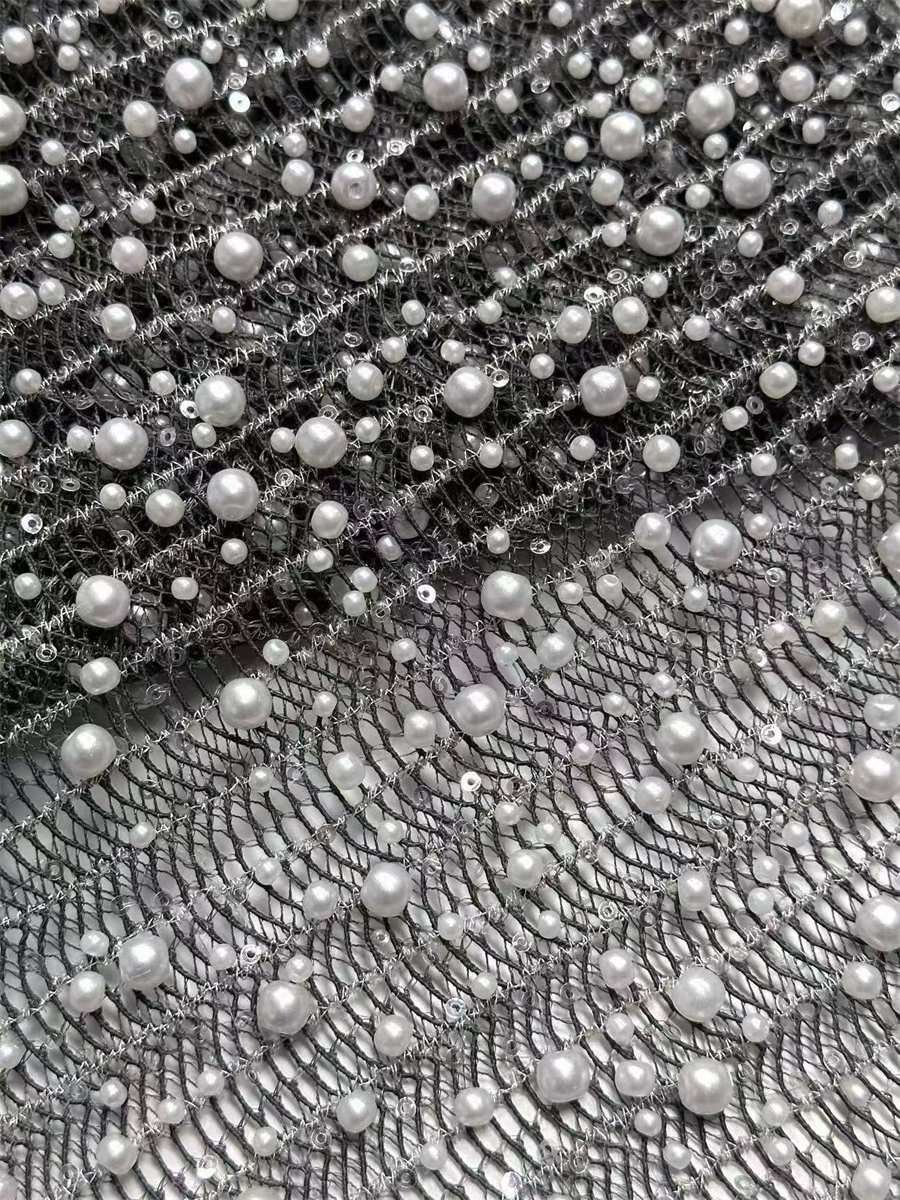 Beaded Lace Fabric - 5 Yards | MOD LIL9023