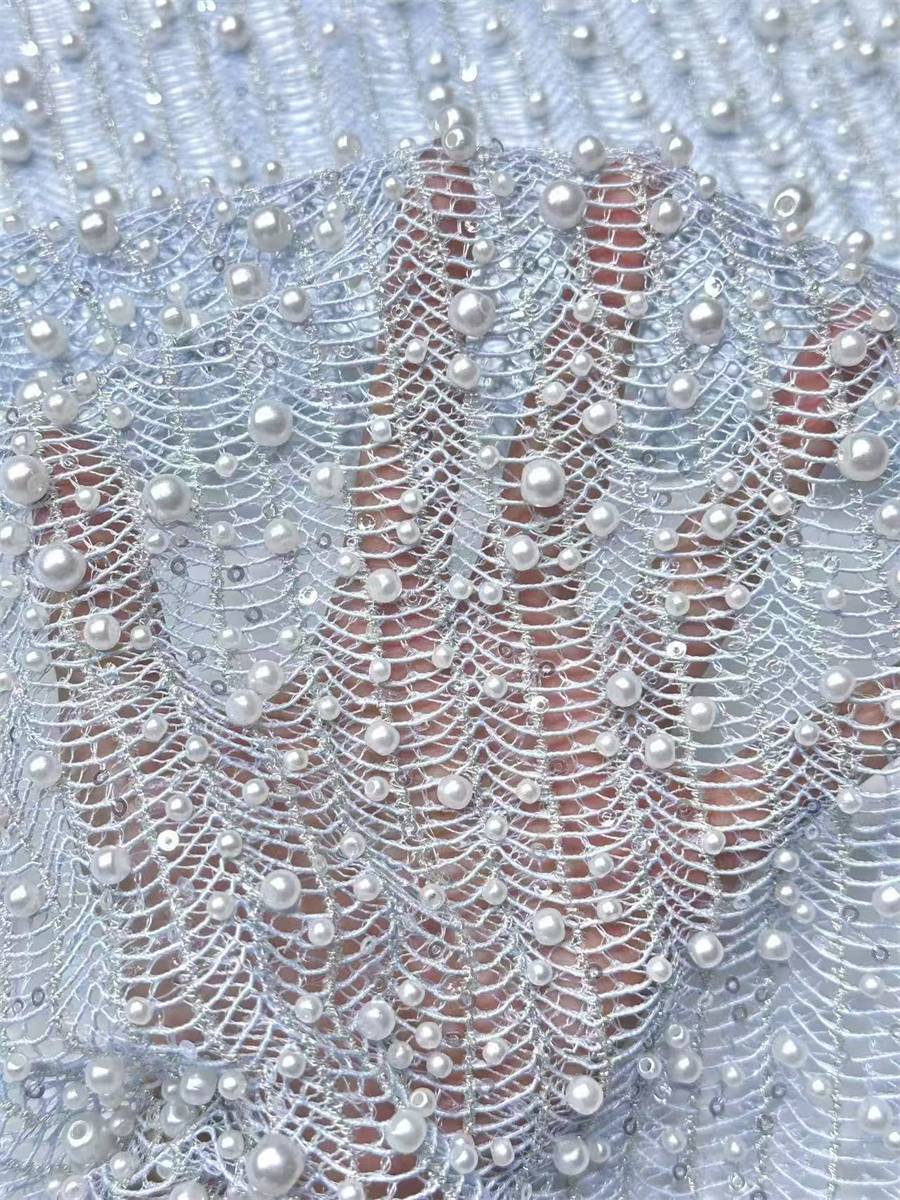 Beaded Lace Fabric - 5 Yards | MOD LIL9023